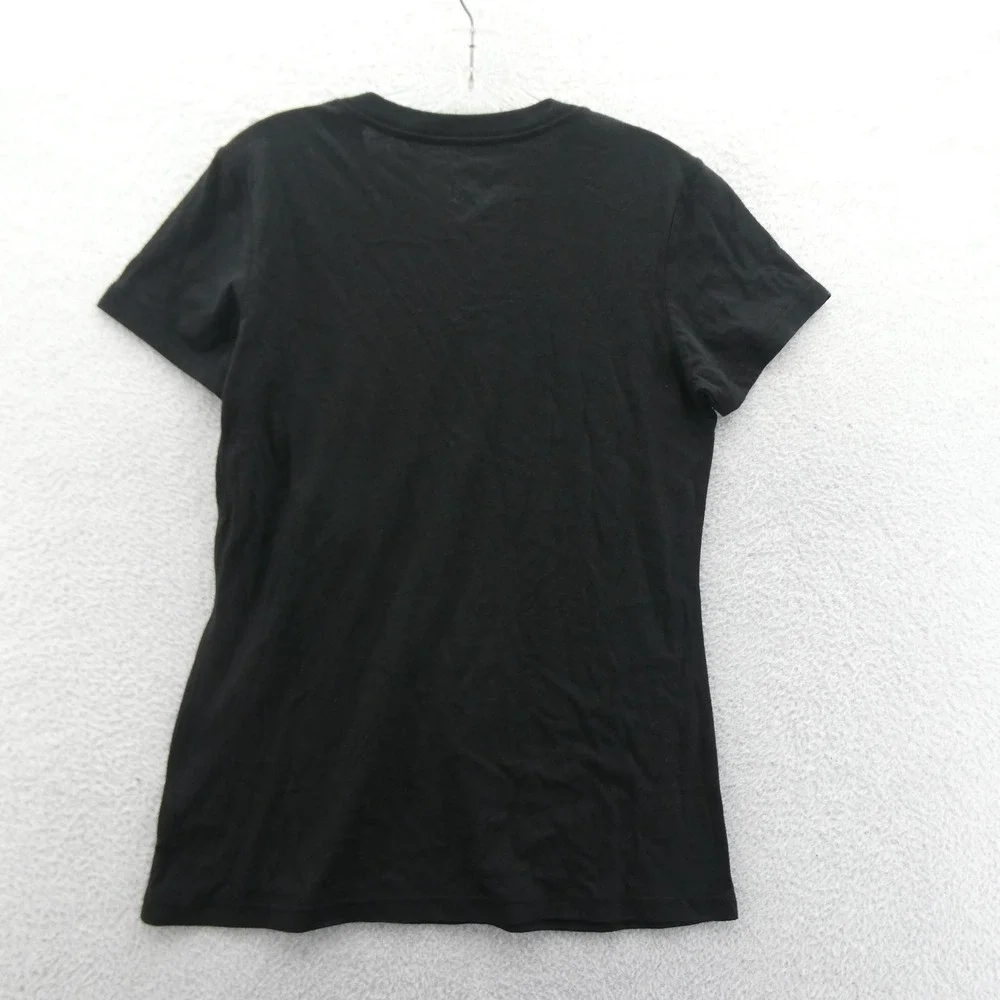 G-III‎ Shirt Womens Medium Atlanta Hawks Black V-Neck NBA Fan Apparel Cotton - Picture 6 of 8